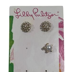 Lilly Pulitzer filigree Stud Earrings NEW